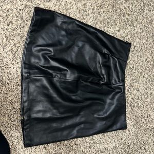 pleather skirt